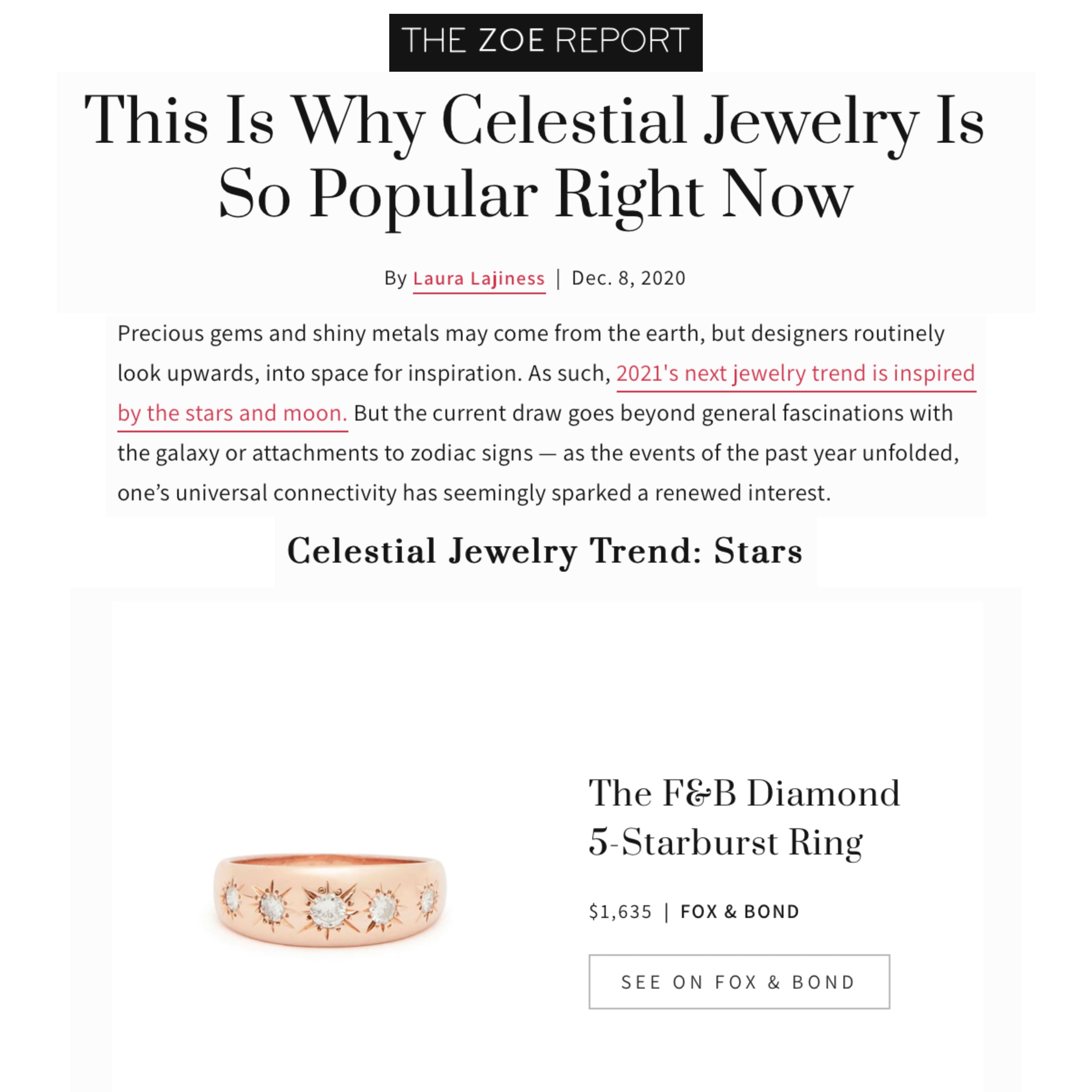 The Zoe Report: This Is Why Celestial Jewelry Is So Popular Right Now