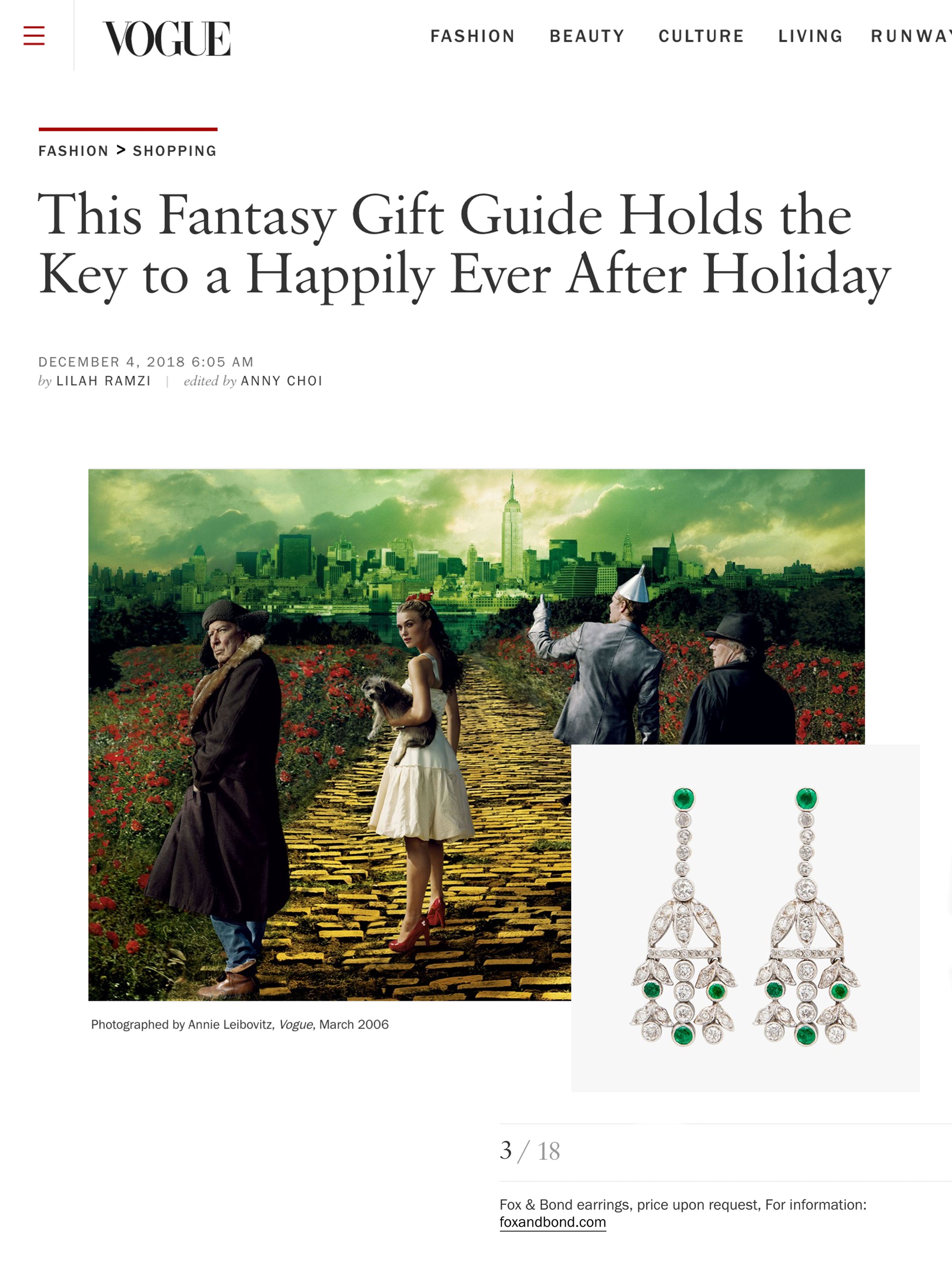 Vogue.com: This Fantasy Gift Guide Holds the Key to a Happily-Ever-After Holiday