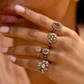 Victorian Diamond Cluster and 14k Gold Ring