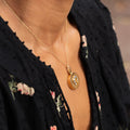 Victorian Diamond, Sapphire, and 14K Gold Horseshoe Locket