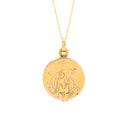 Victorian Diamond, Sapphire, and 14K Gold Horseshoe Locket