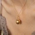 Victorian Starburst Sapphire and 18K Gold Orb Charm Pendant
