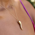 Cornicello 14k Gold Charm