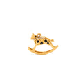 Enamel and 18K Gold Rocking Horse Charm