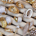 Diamond and 18K Bi-Color Gold Loop Ring