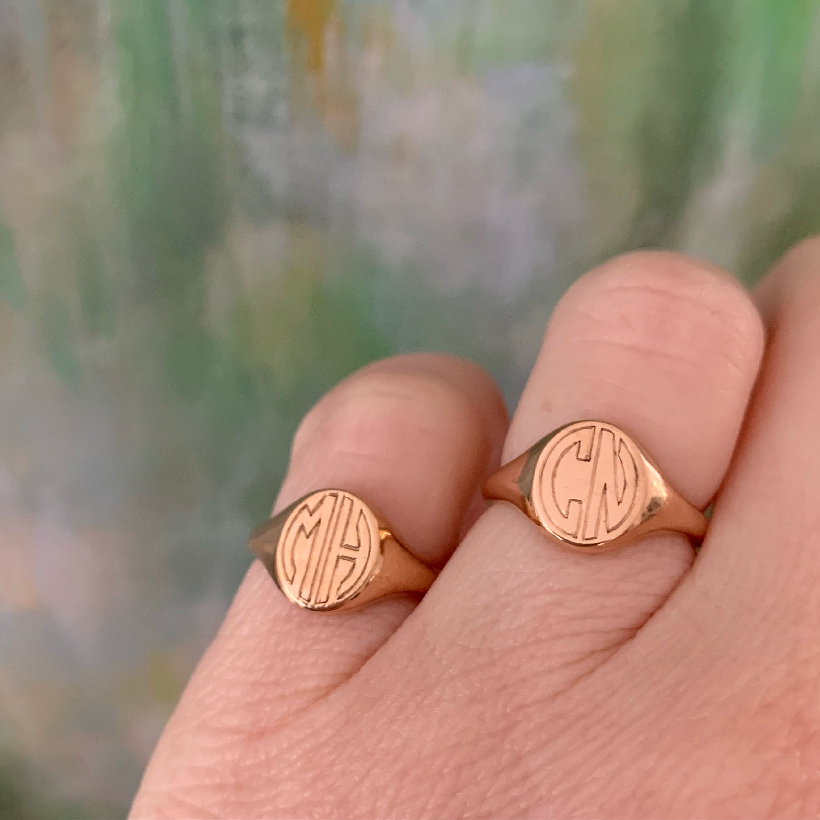 The F&B Petite Gold Signet Ring