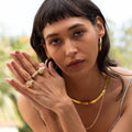 Herringbone 14k Gold Chain Necklace