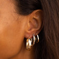 Italian 14k Gold Hoop Earrings