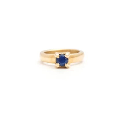 The F&B Yellow Gold Birthstone Mini Ring Necklace