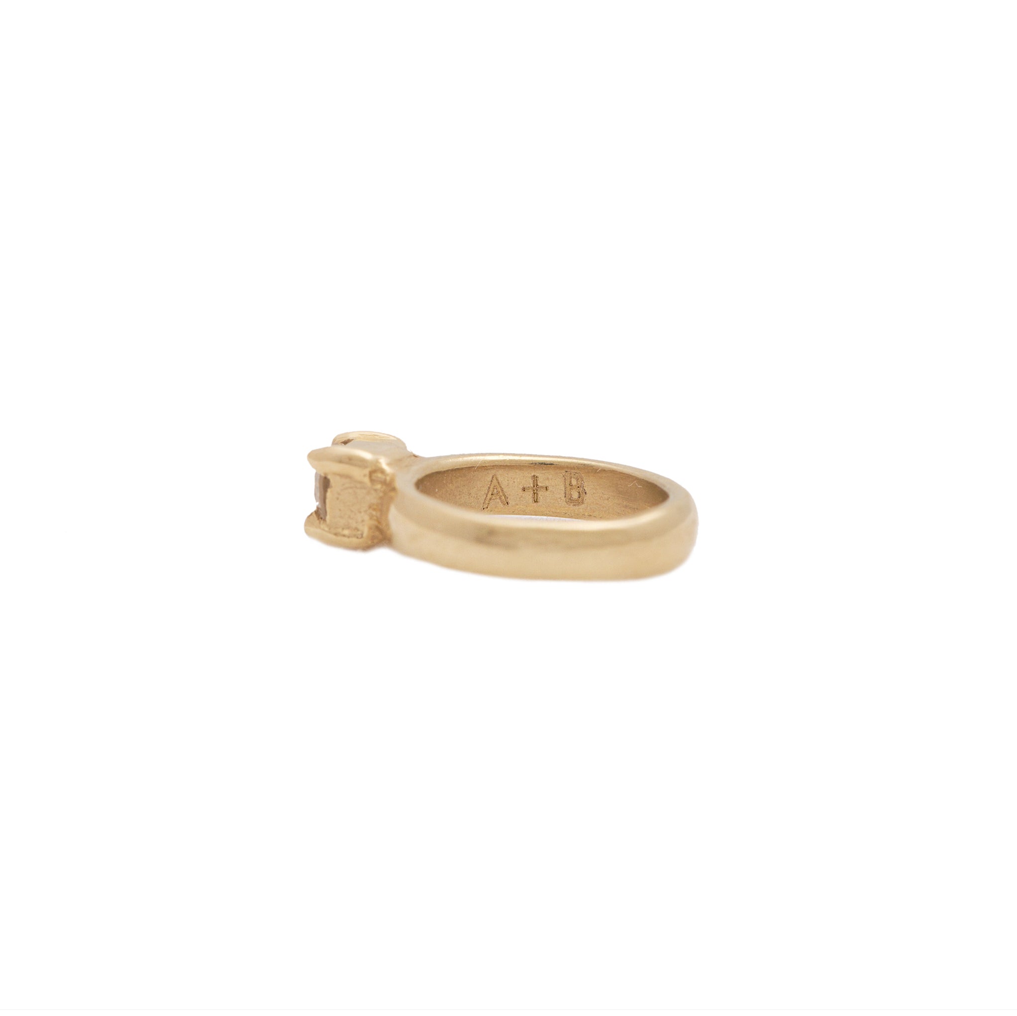 The F&B Yellow Gold Birthstone Mini Ring Necklace