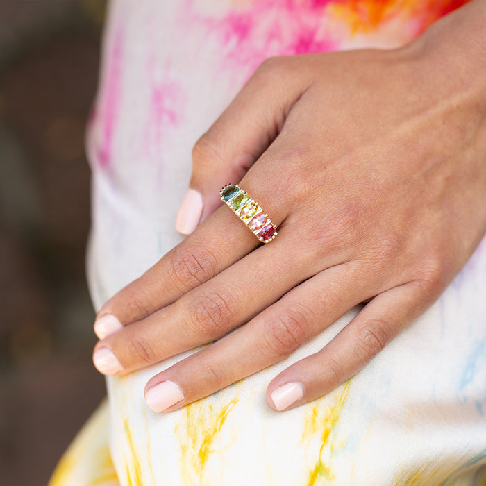 The F&B Confetti Ombre Ring- IN STOCK