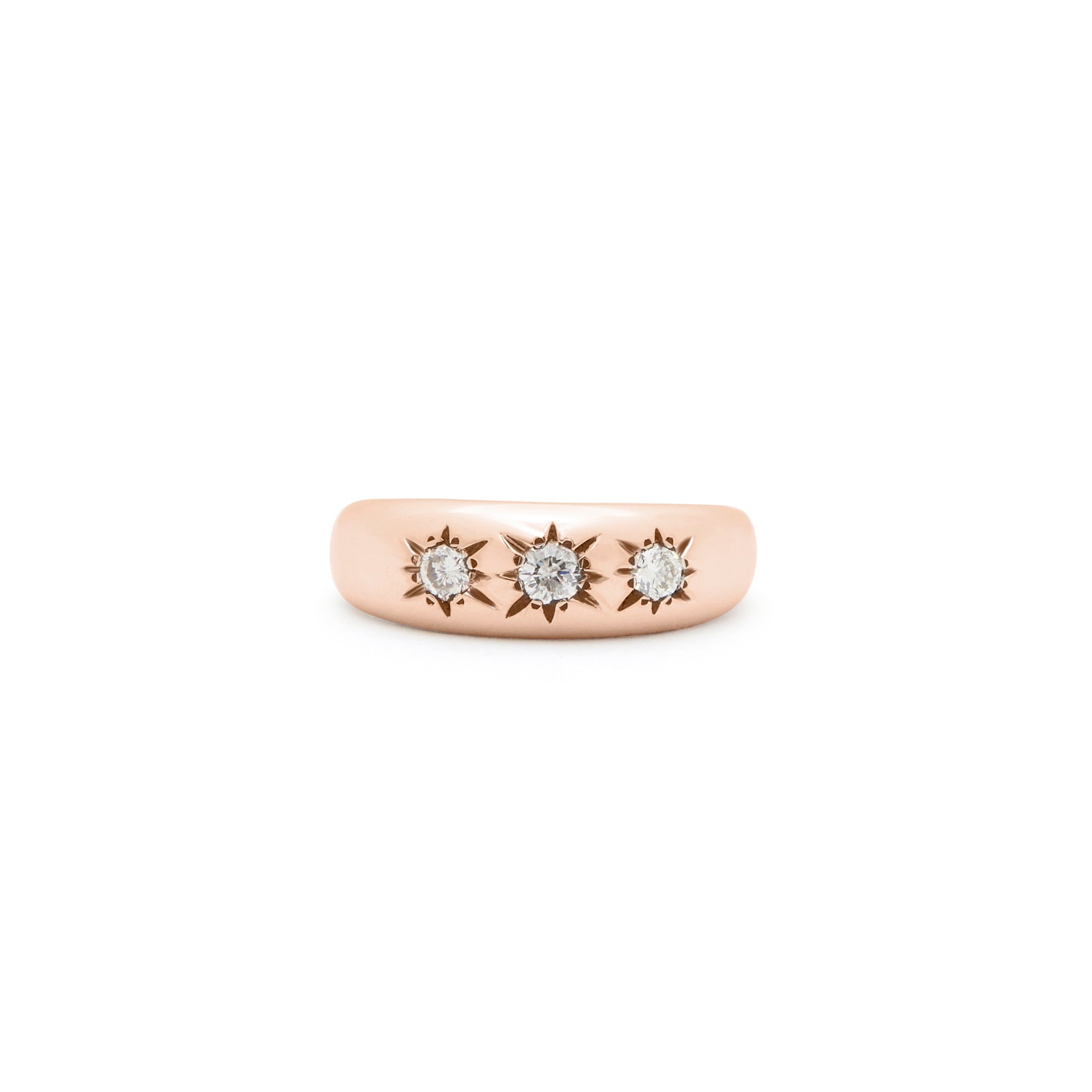 The F&B Diamond 3-Starburst Ring