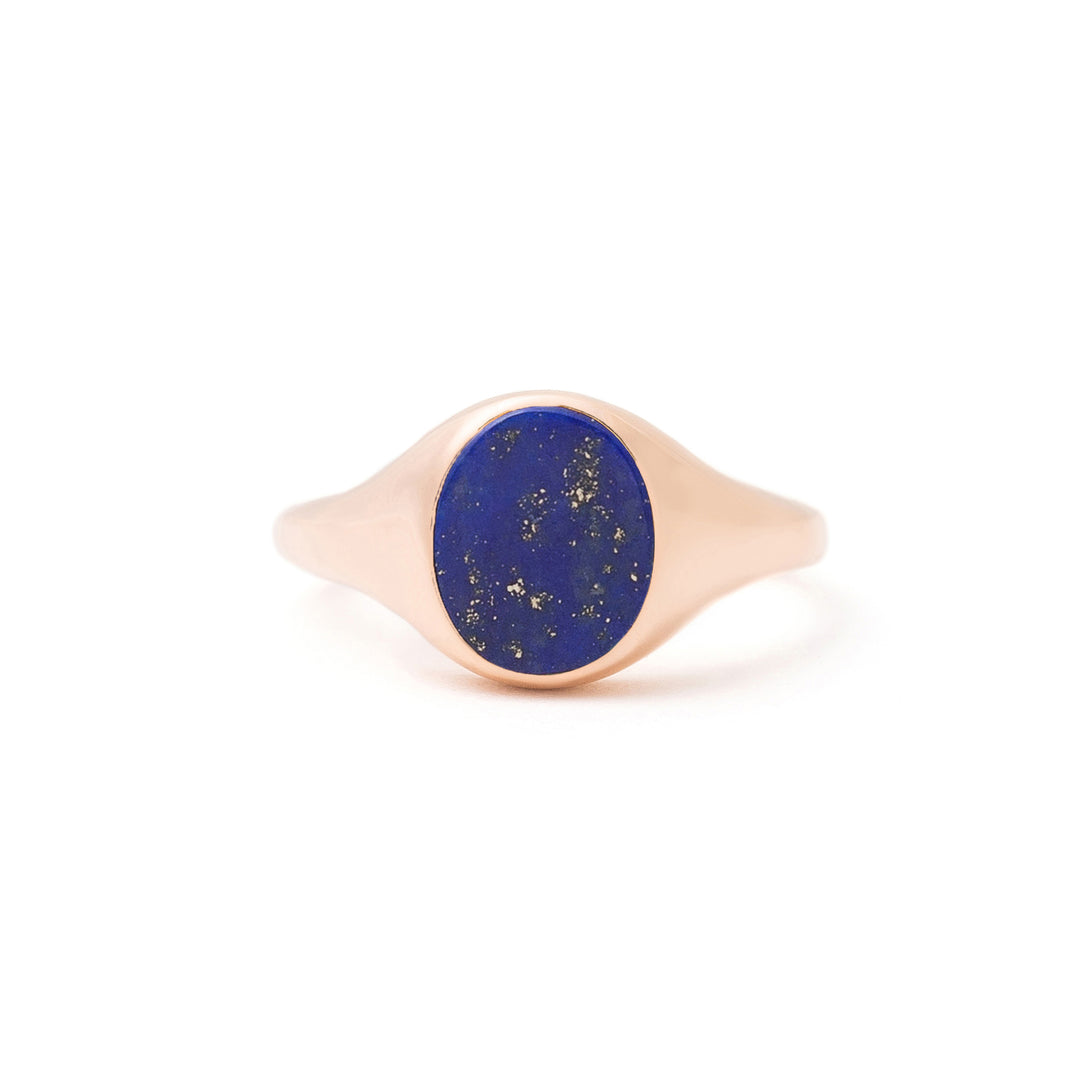 The F&B Petite Stone Signet Ring