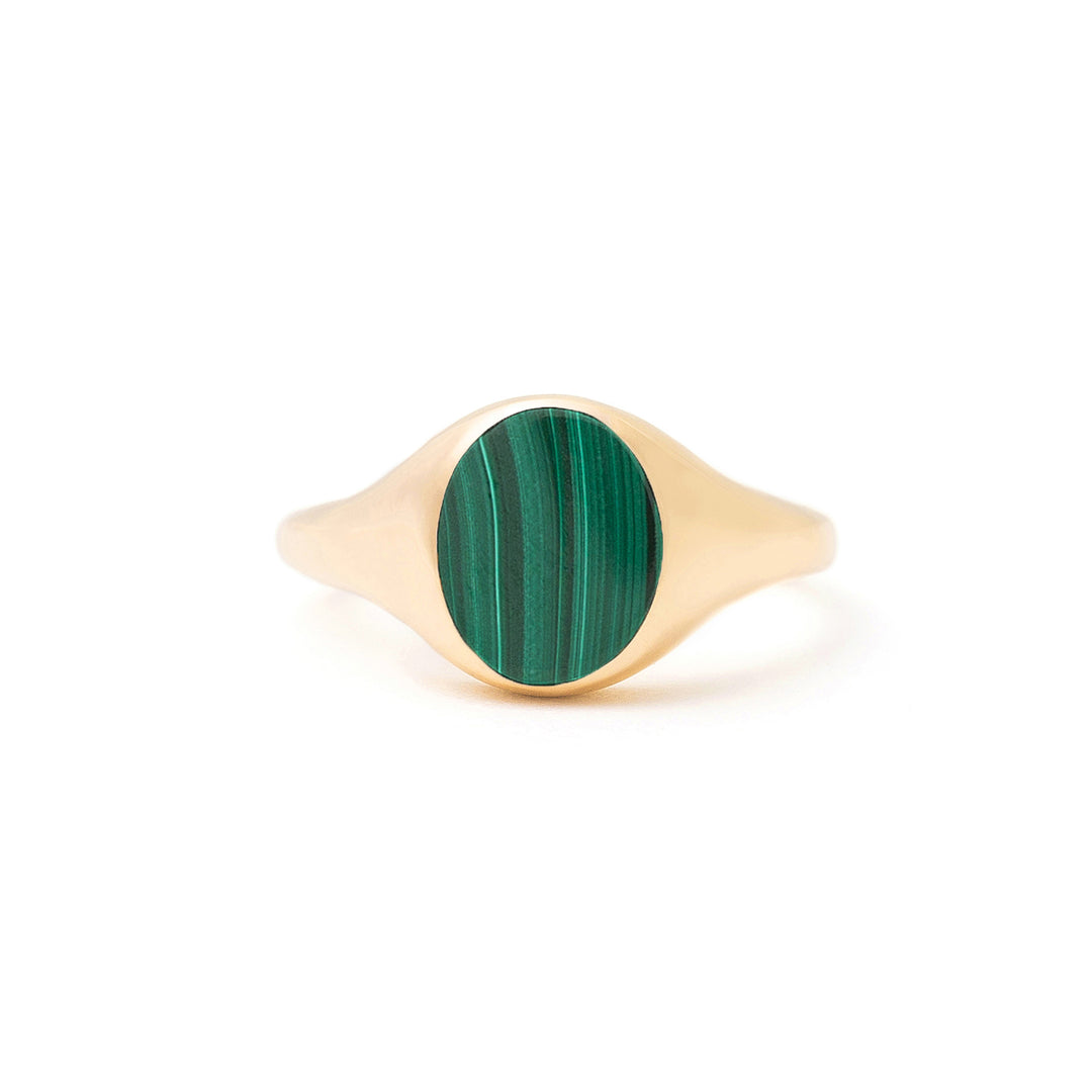 The F&B Petite Stone Signet Ring