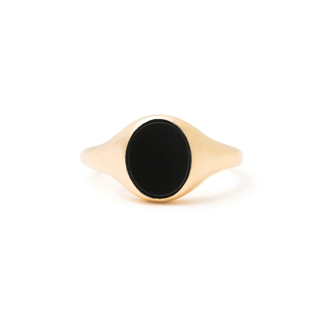 The F&B Petite Stone Signet Ring