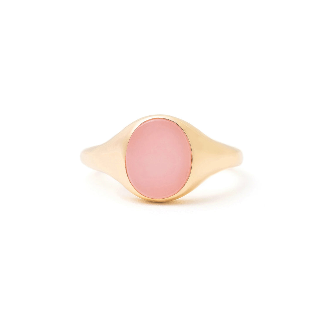 The F&B Petite Stone Signet Ring