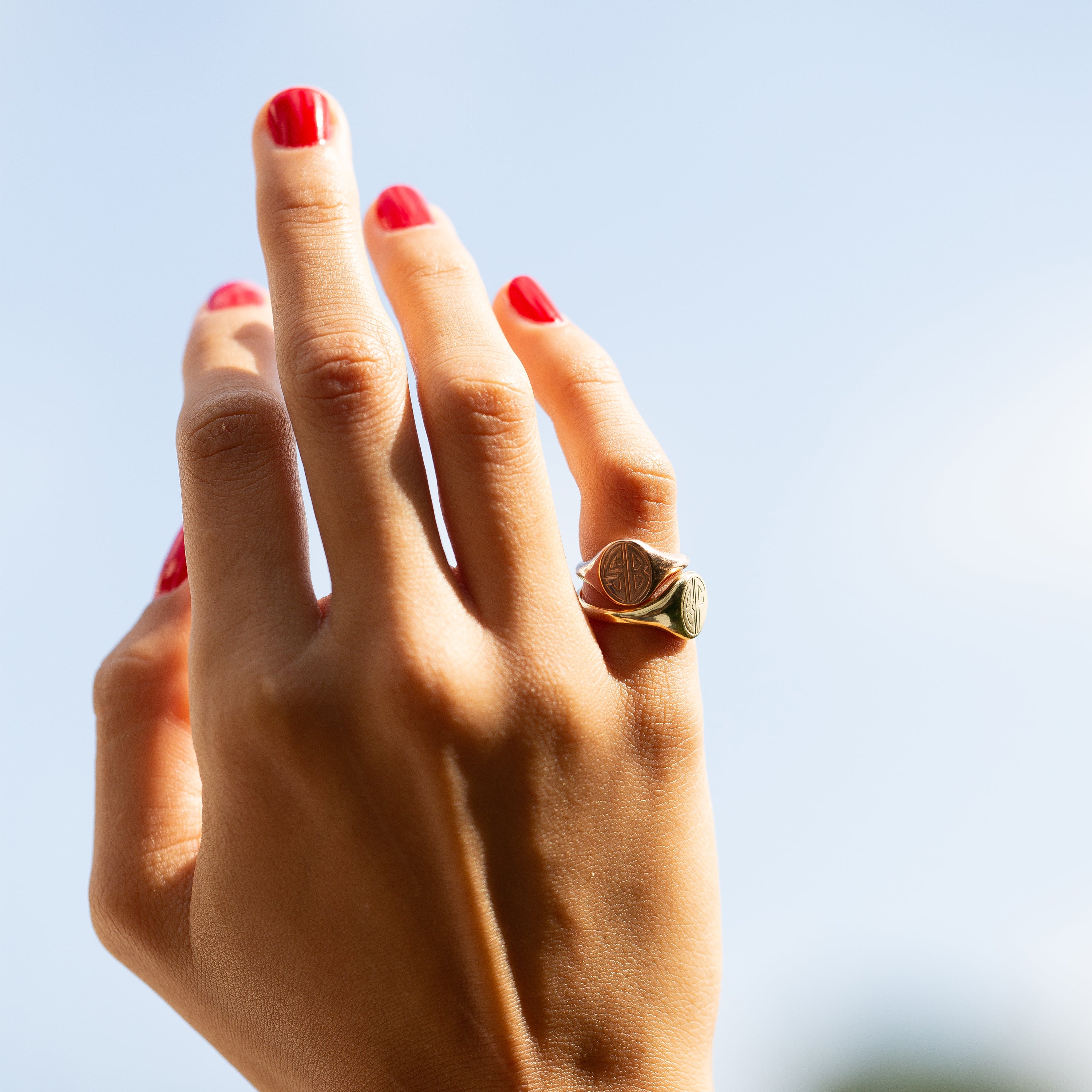 The F&B Petite Gold Signet Ring