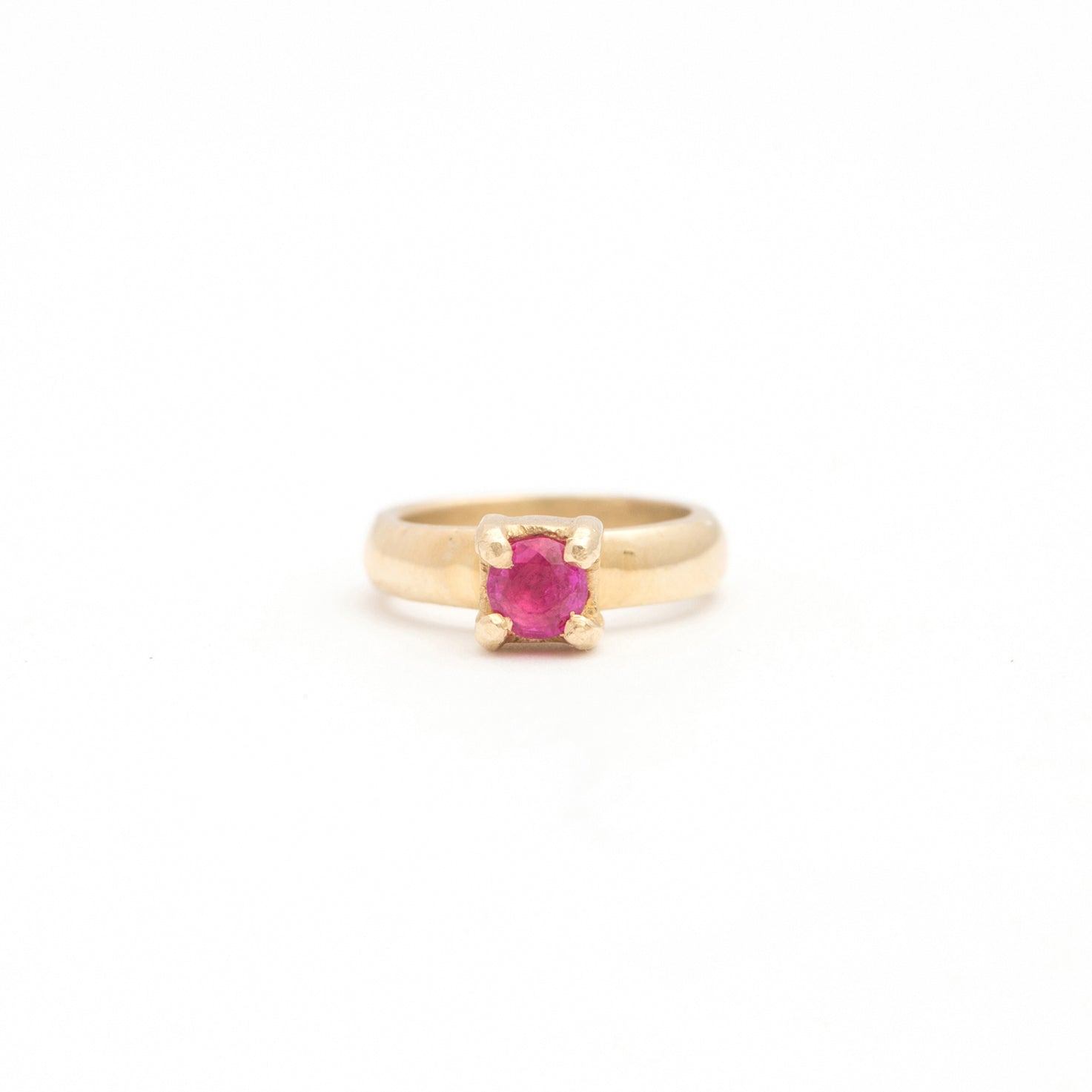 The F&B Yellow Gold Birthstone Mini Ring Necklace