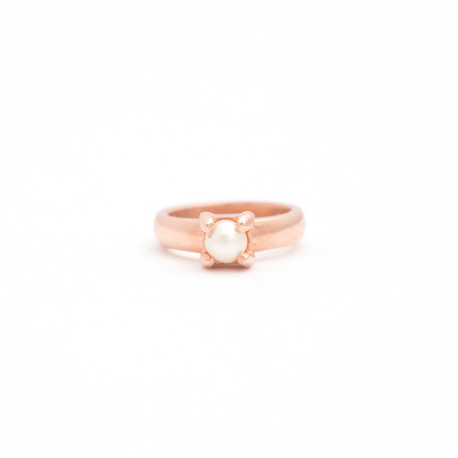 The F&B Rose Gold Birthstone Mini Ring Necklace
