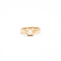 The F&B Yellow Gold Birthstone Mini Ring Necklace