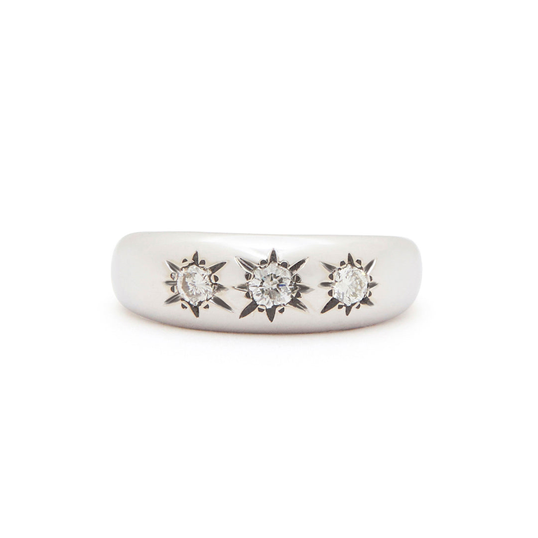 The F&B Diamond 3-Starburst Ring