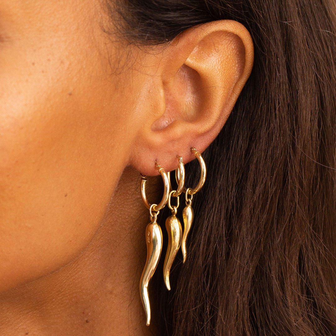 Single Dice 14k Gold Charm