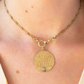 Qu'Hier Que Demain 14k Gold And Diamond Charm By Merrin