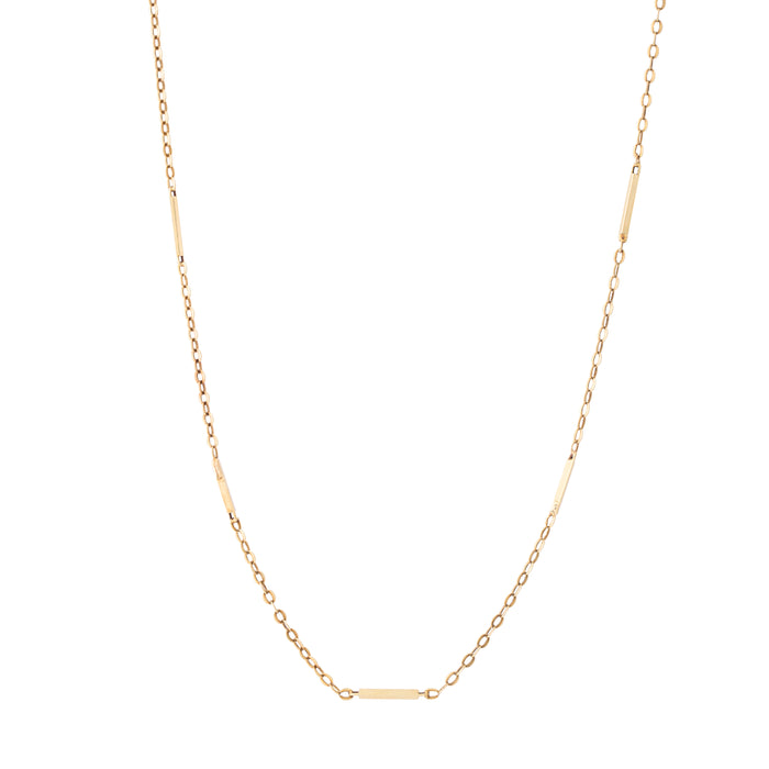Italian Belcher Link 14k Gold Long Chain 27" Necklace