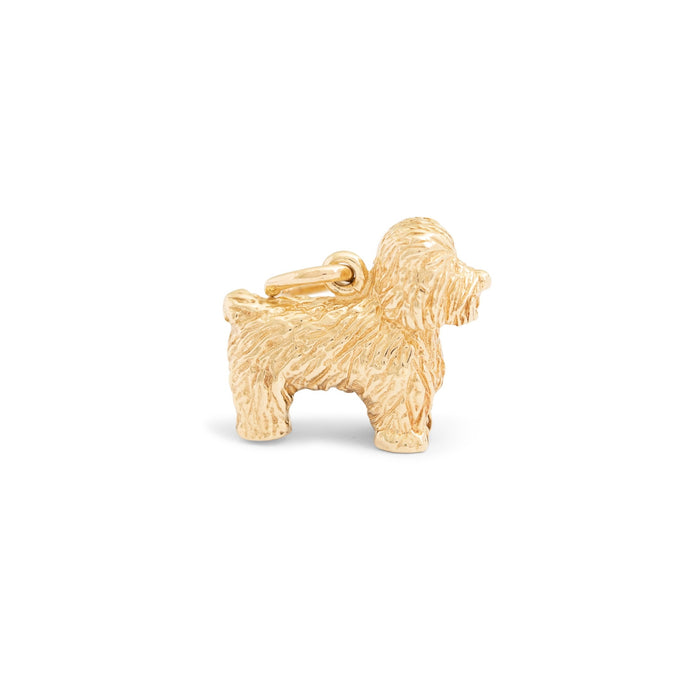 Bichon 14k Gold Dog Charm