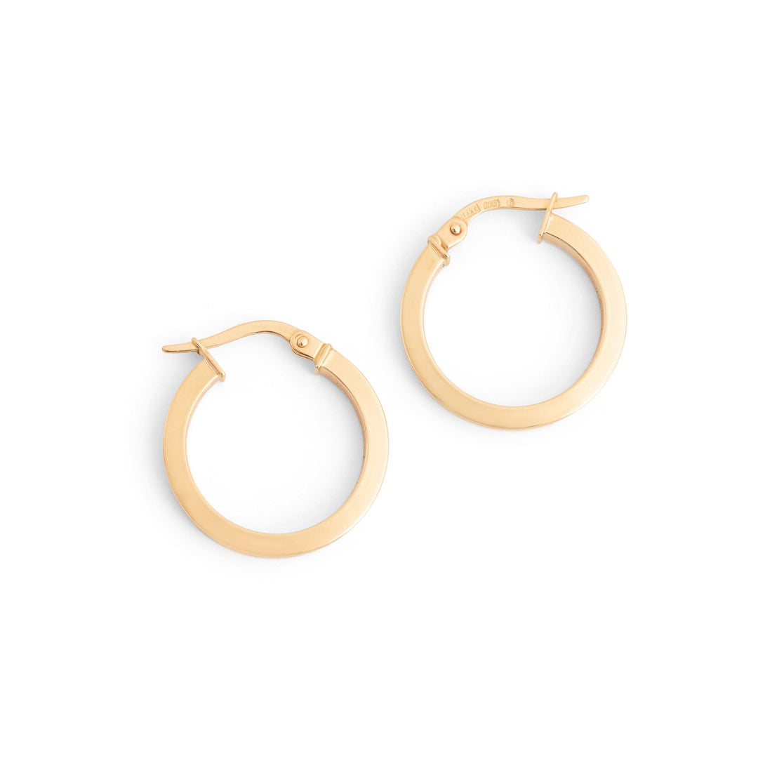 Italian 14k Gold Hoop Earrings