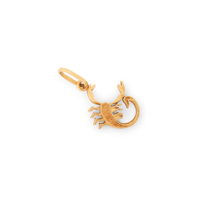 Scorpion 10k Gold Zodiac Charm