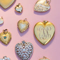 Victorian Large 14k Gold Heart Locket