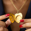 Victorian Large 14k Gold Heart Locket