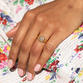 Victorian Diamond Cluster and 14k Gold Ring