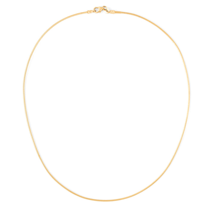 Italian 14K Gold Flexible 17" Necklace
