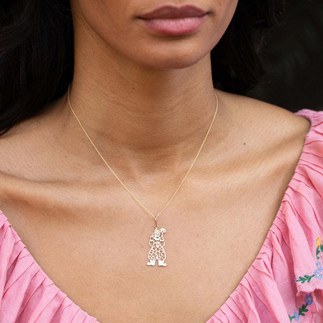 Clown 14K Gold Charm
