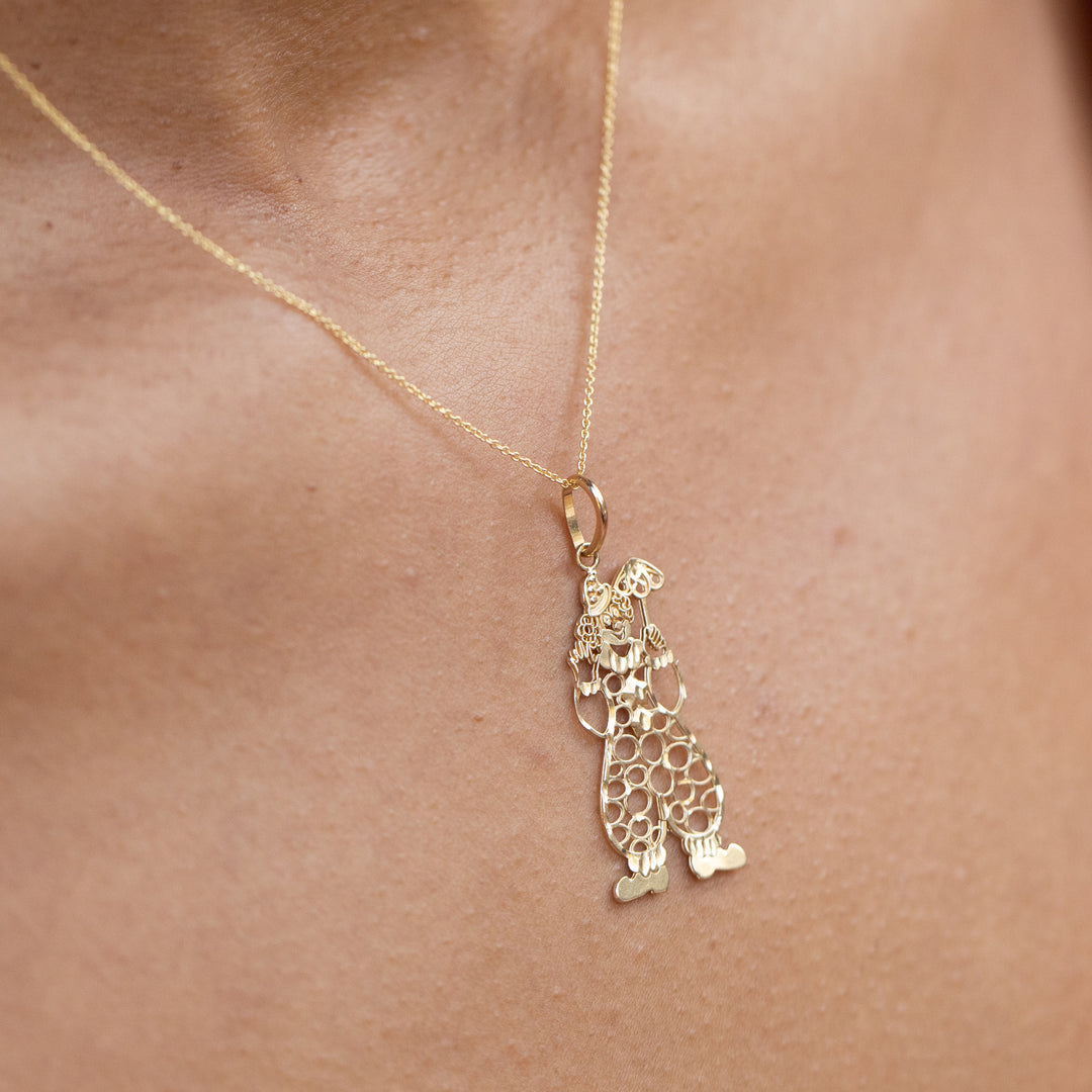 Clown 14K Gold Charm