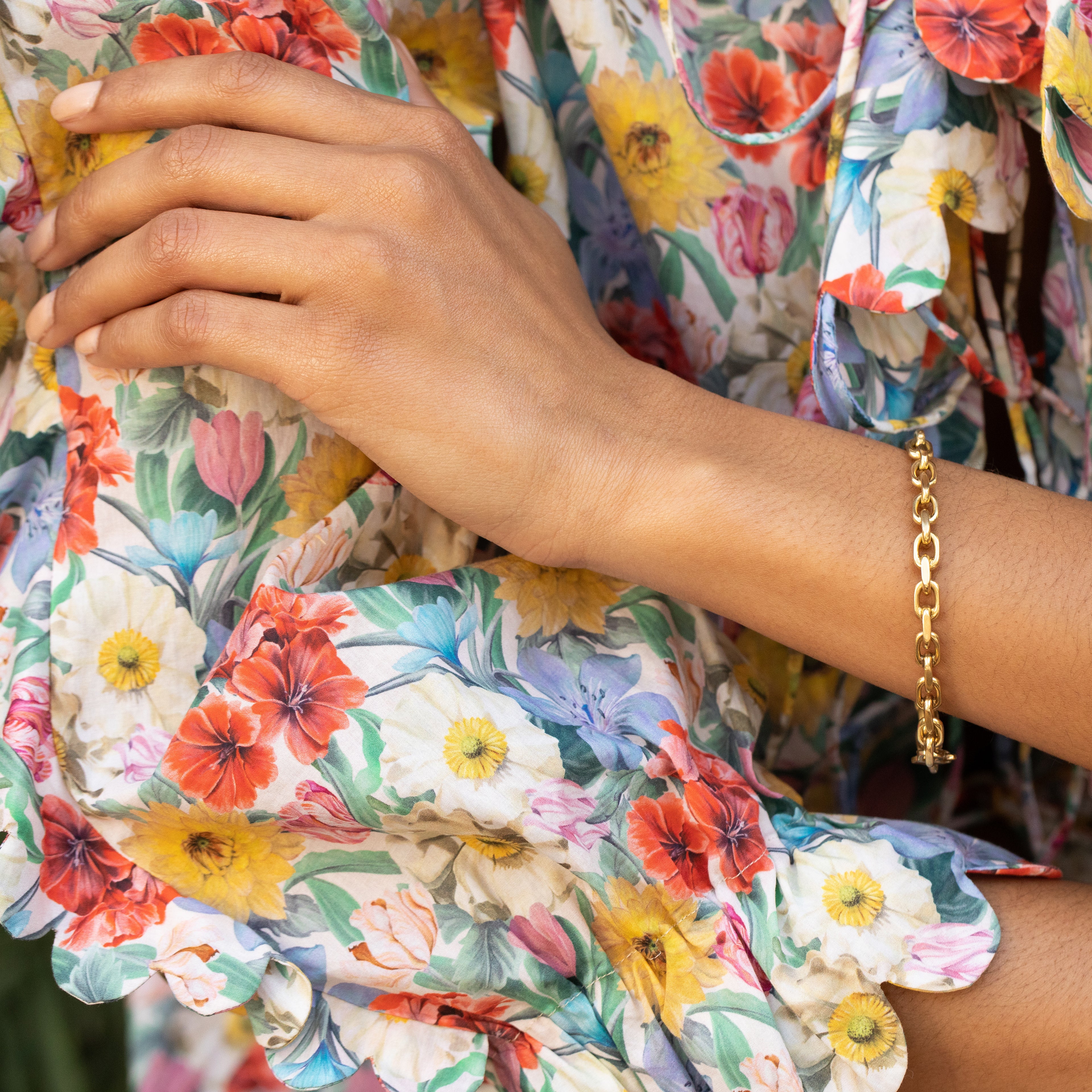 Open Link 18K Gold Bracelet