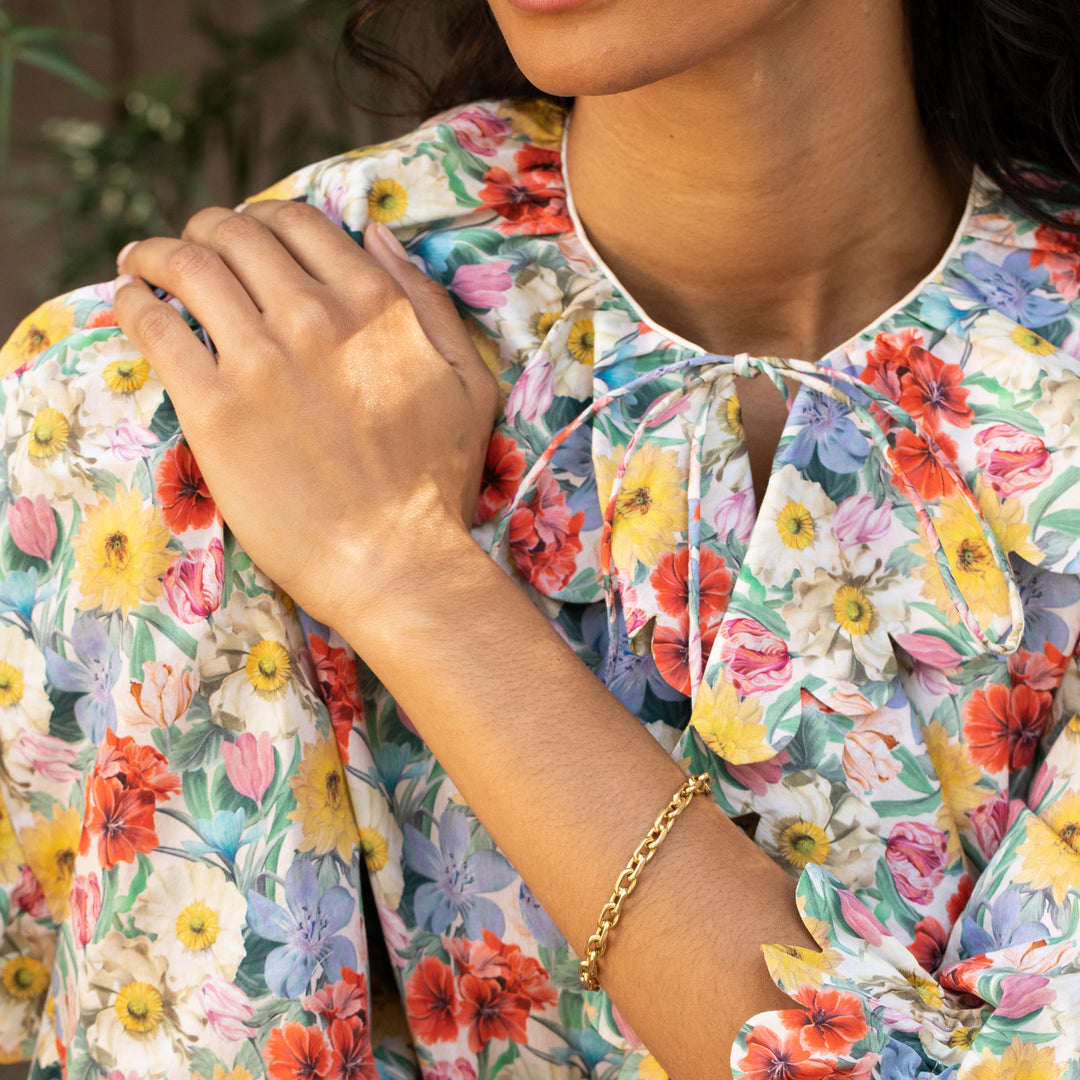 Open Link 18K Gold Bracelet