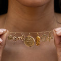 English Double Fish 9K Gold Pisces Zodiac Charm