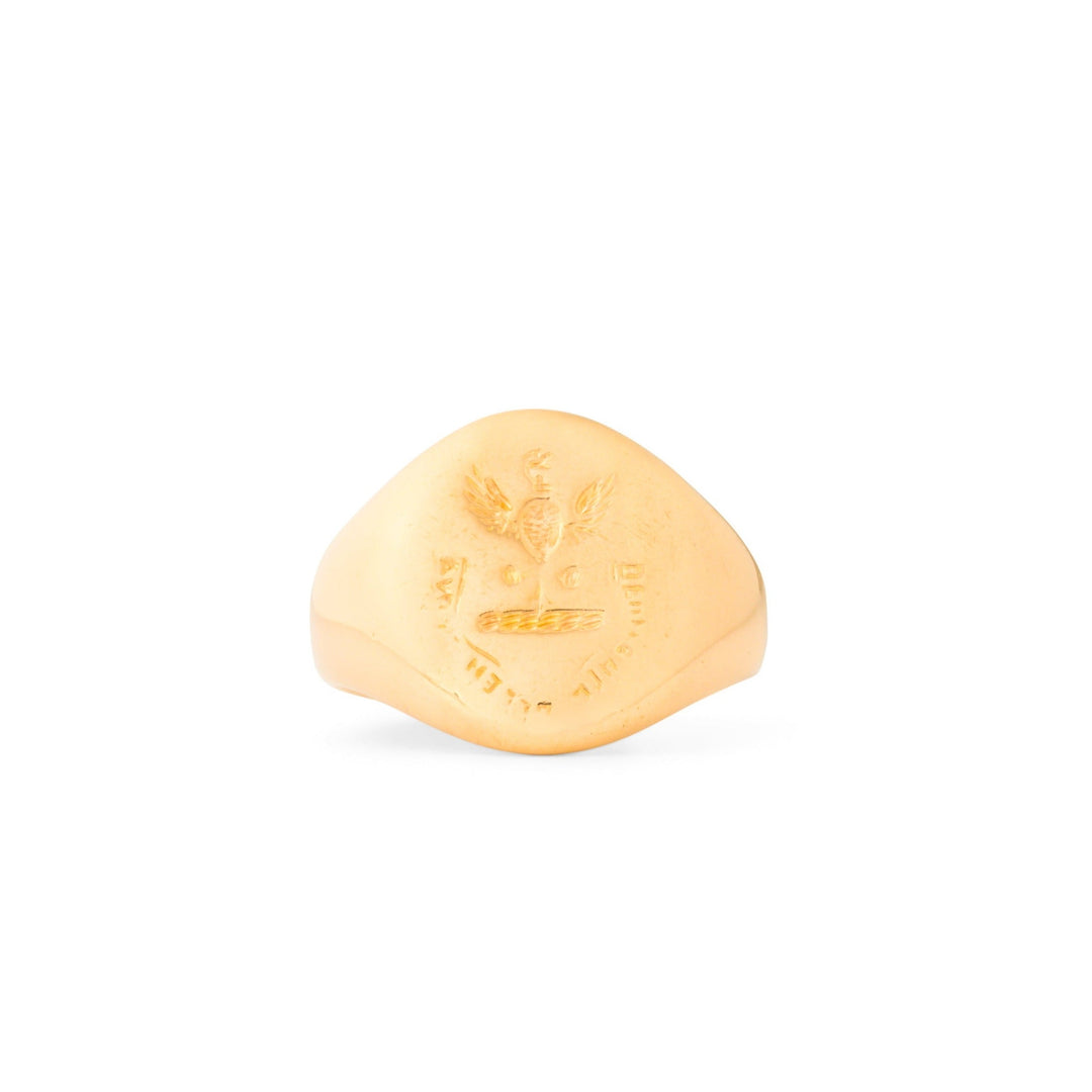 Victorian English 18k Gold Signet Ring