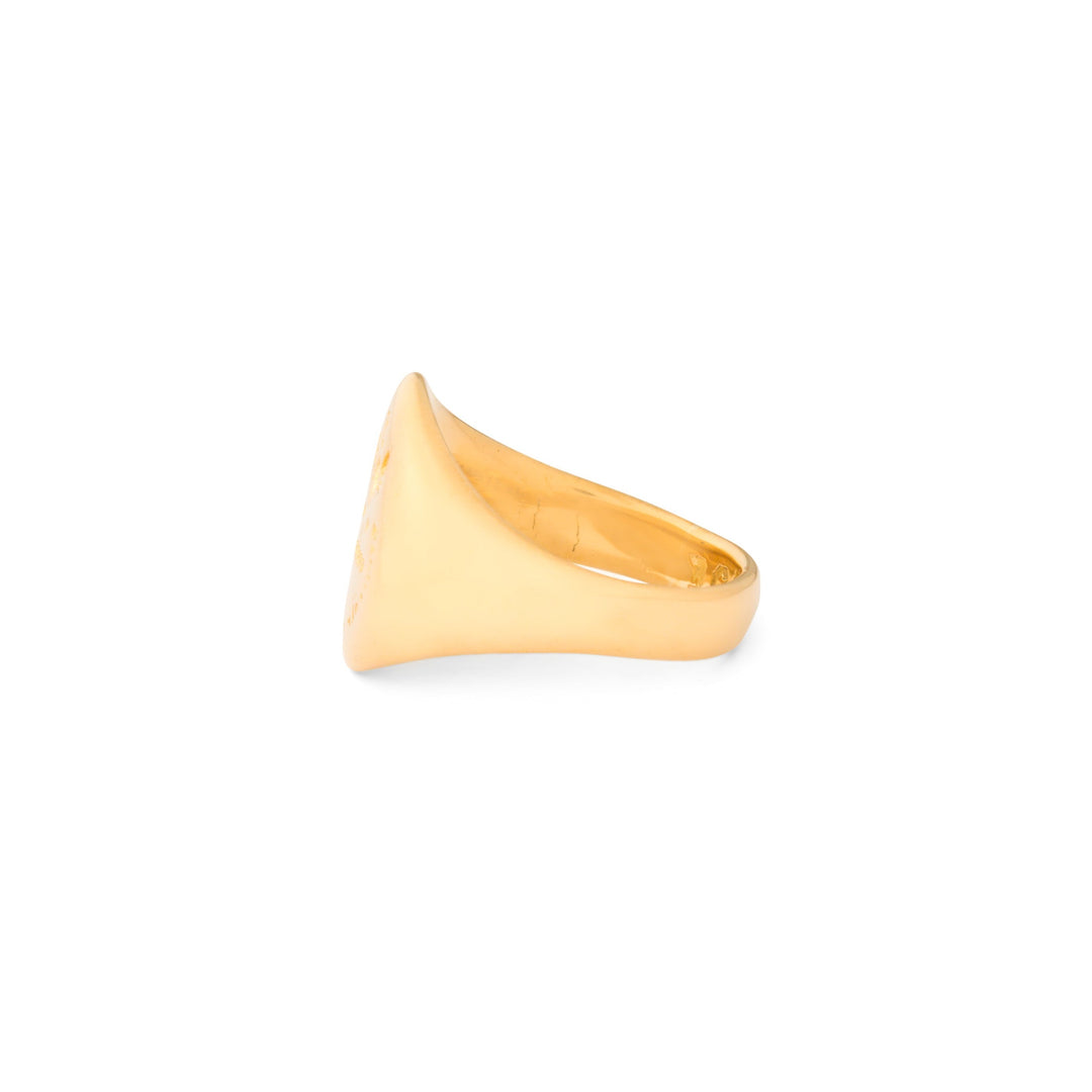 Victorian English 18k Gold Signet Ring