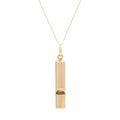 Italian Large Whistle 14k Gold Pendant