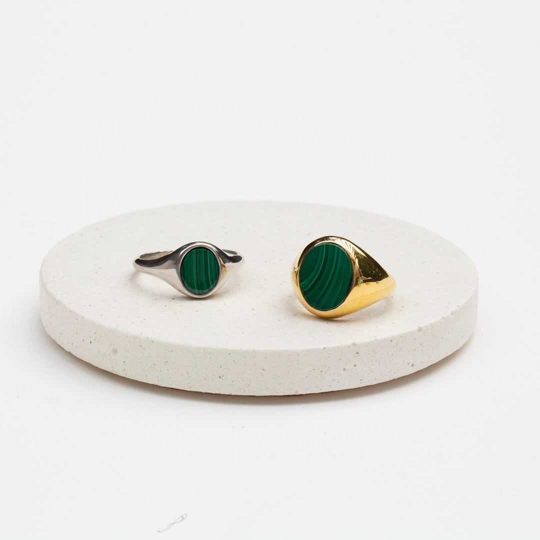 The F&B Petite Stone Signet Ring