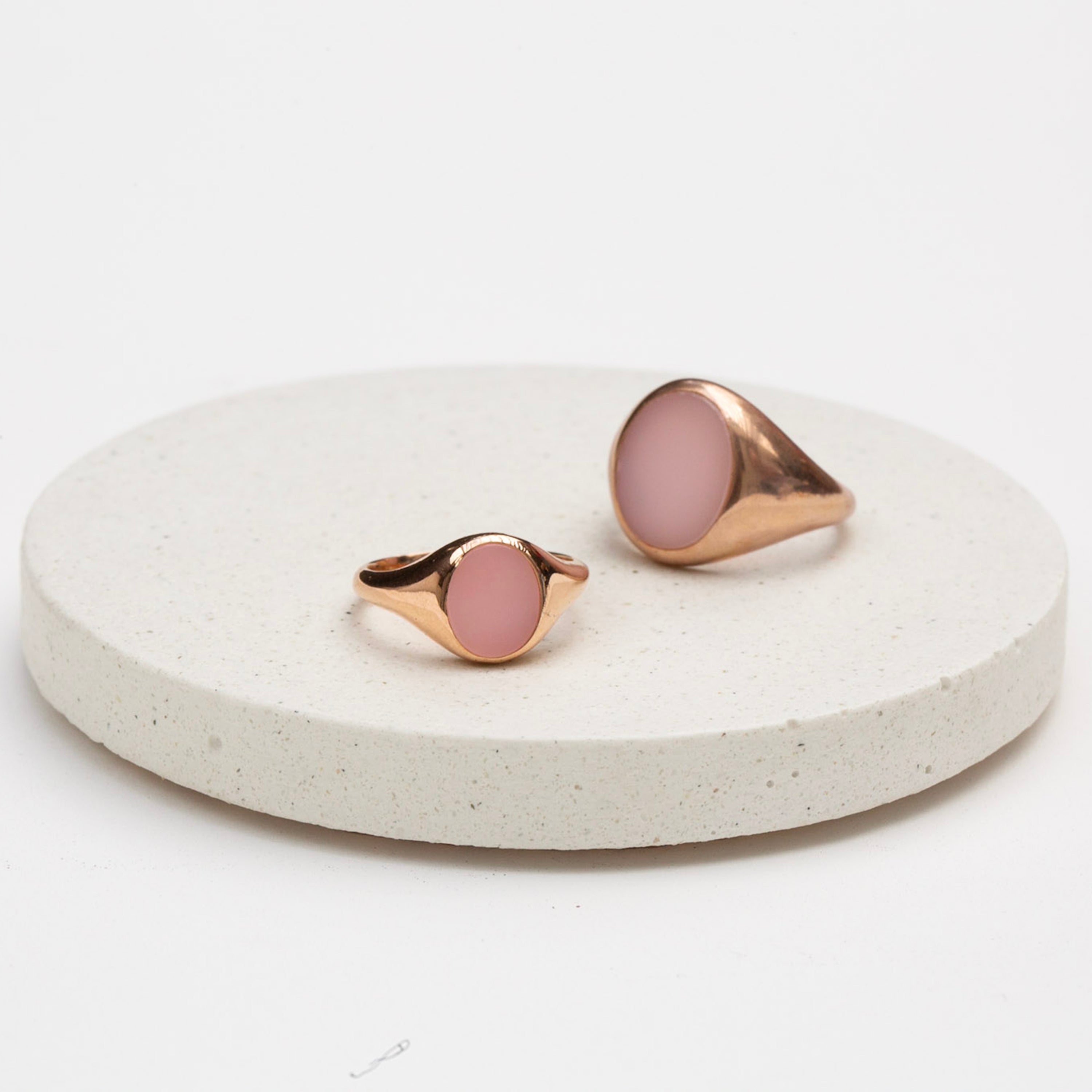 The F&B Petite Stone Signet Ring