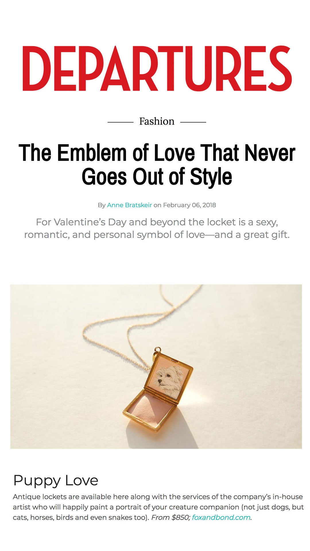 Departures: The Emblem of Love That Never Goes Out of Style