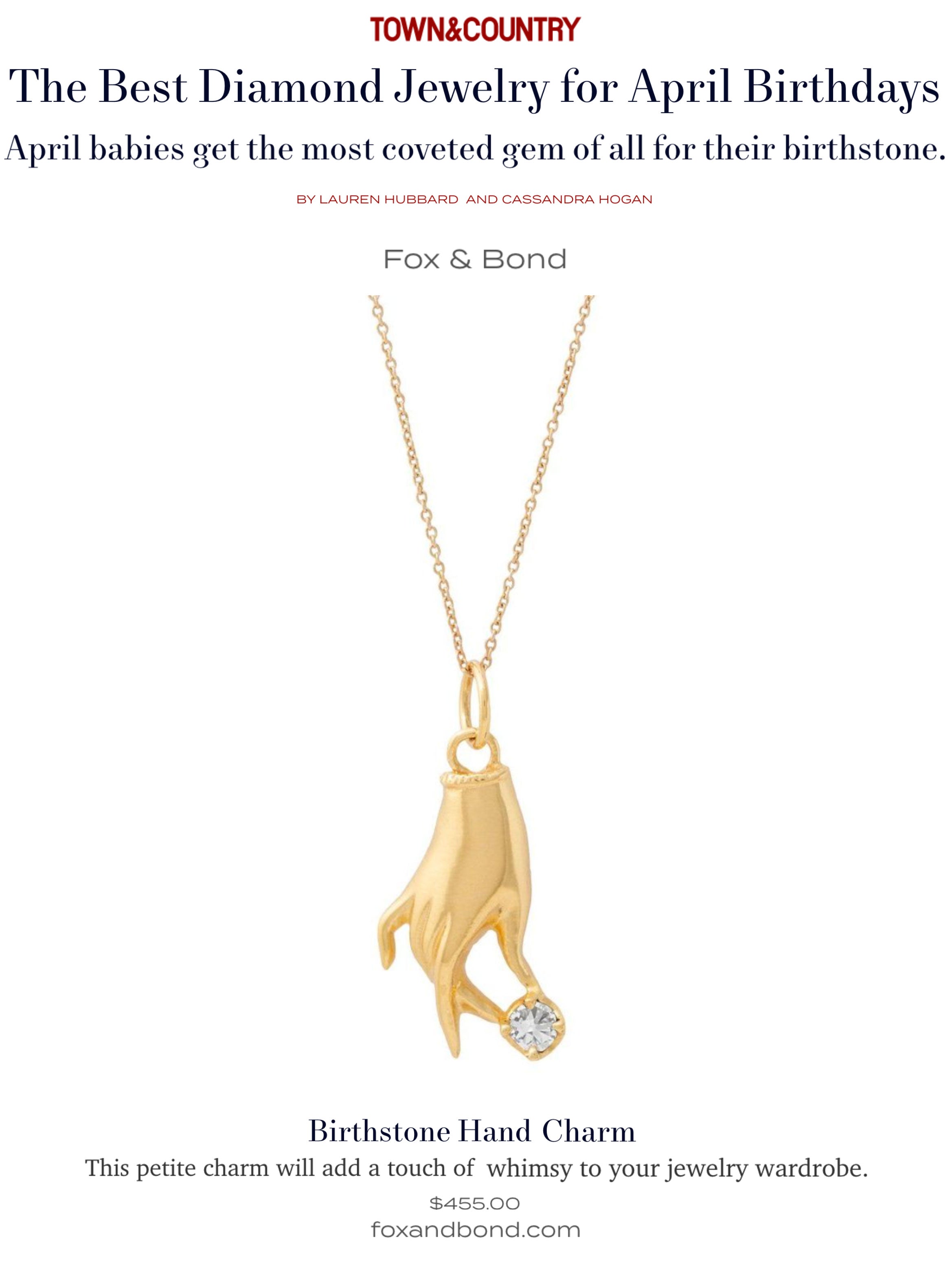 Town & Country: The Best Diamond Jewelry for April Birthdays
