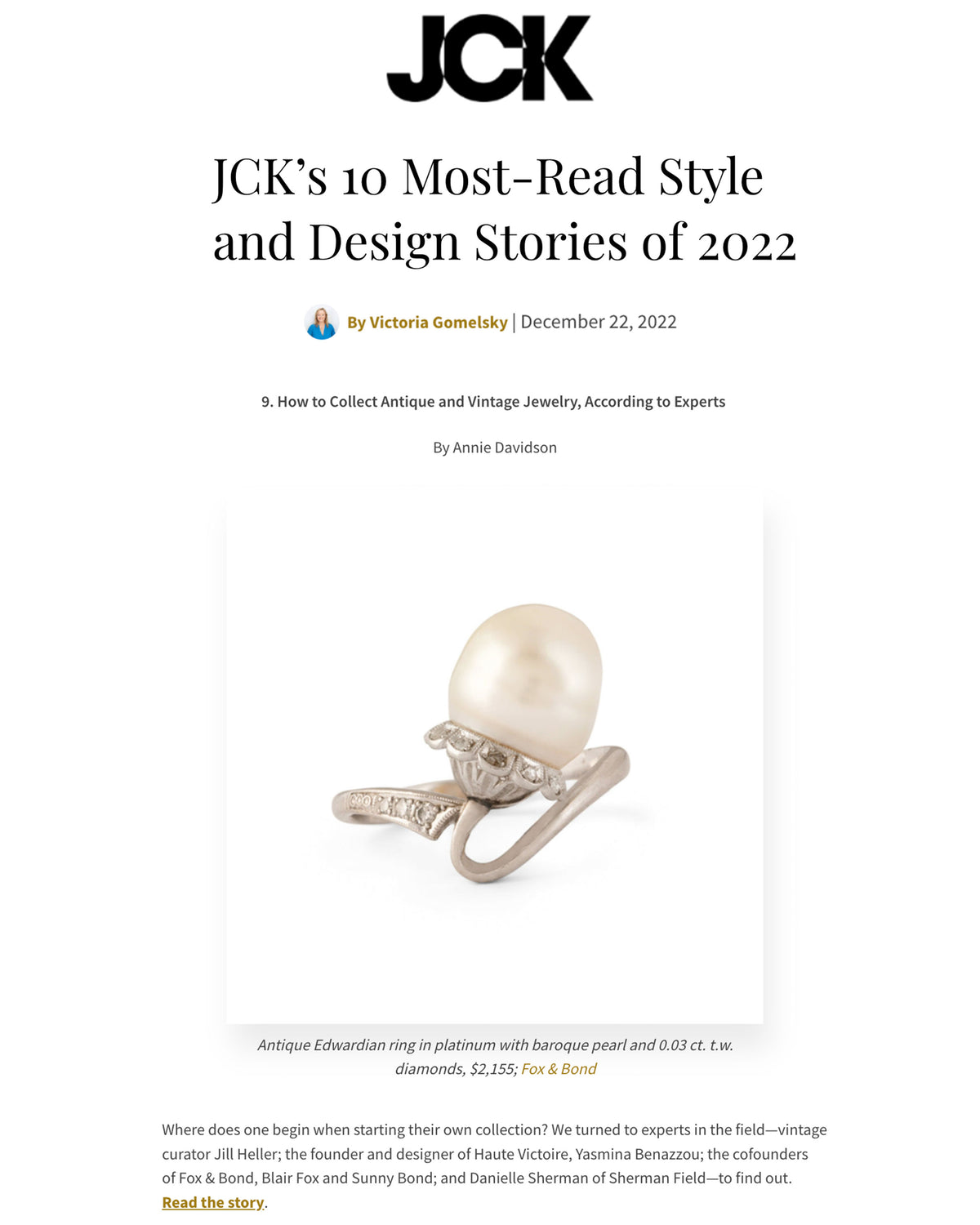 JCK’s 10 Most-Read Style and Design Stories of 2022