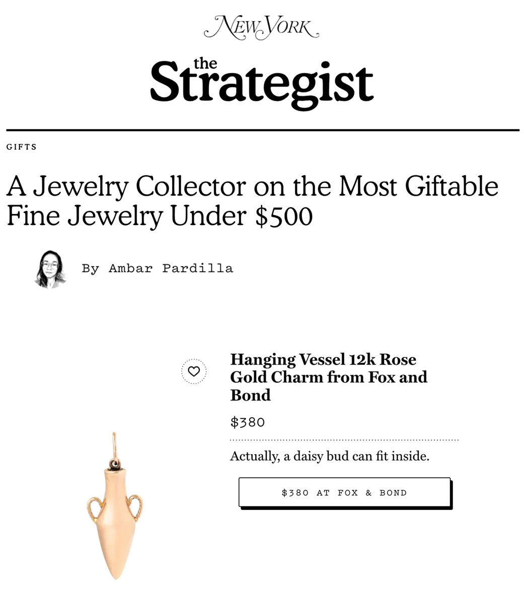 The Strategist: A Jewelry Collector on the Most Giftable Fine Jewelry Under $500