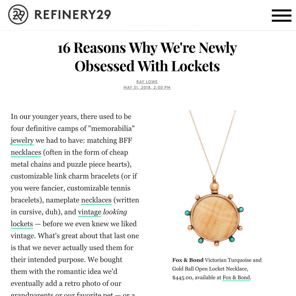 Refinery 29: 16 Reasons Why We're Newly Obsessed With Lockets